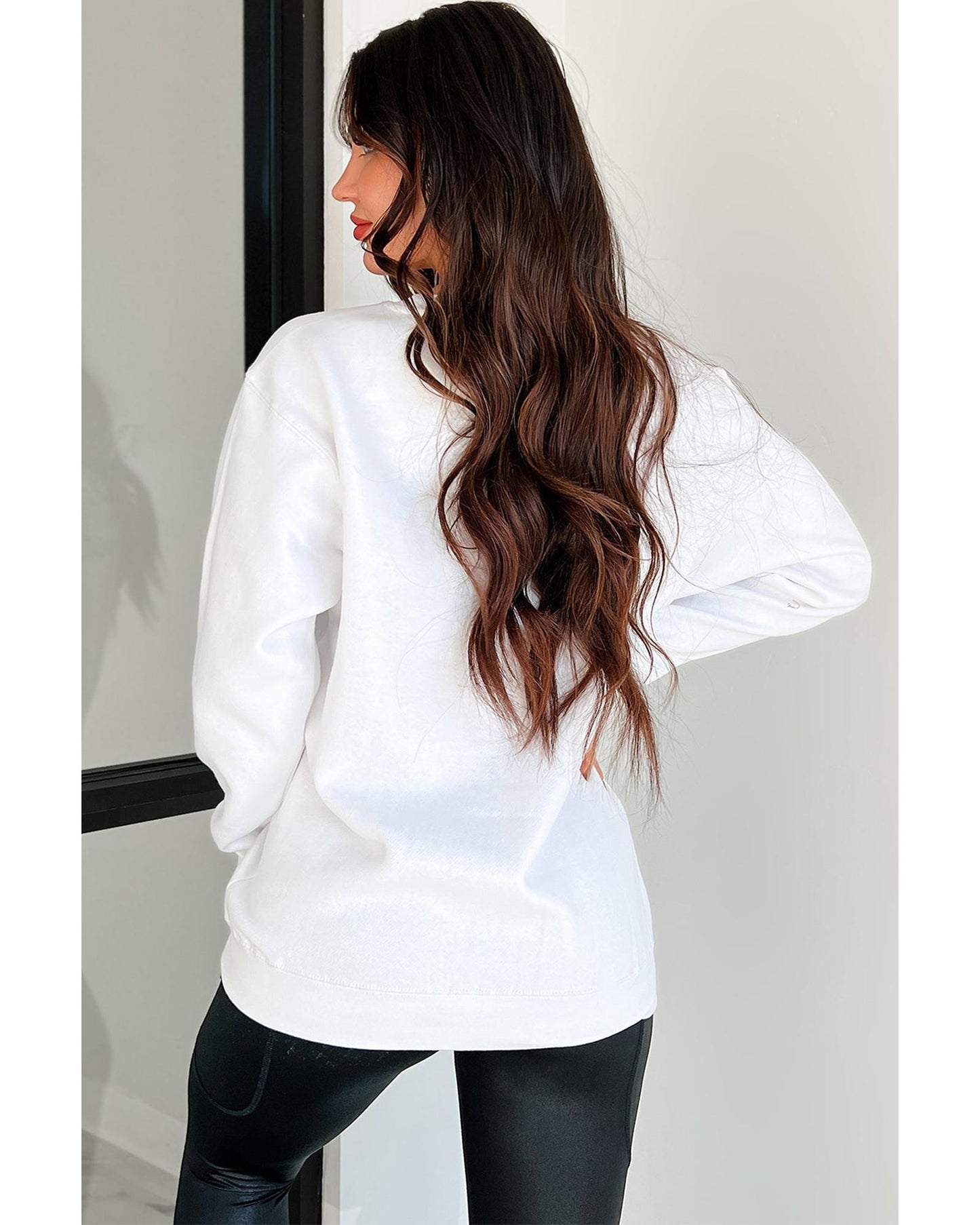 White CRAWFISH CLUB Printed Drop Shoulder Sweatshirt - XL