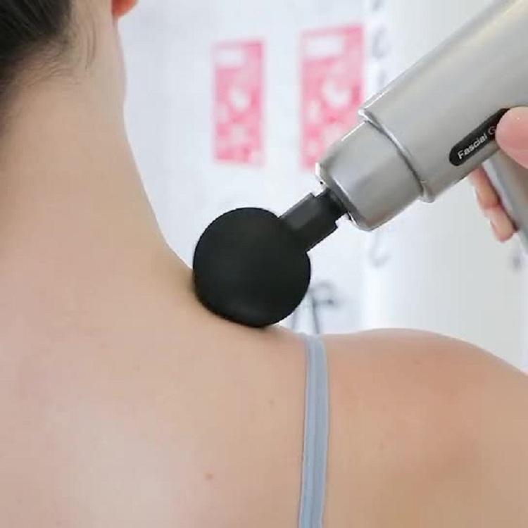 Fascia Mini Electric Muscle Portable Fitness Muscle Relaxing Massager / Massage Gun - Space Gray