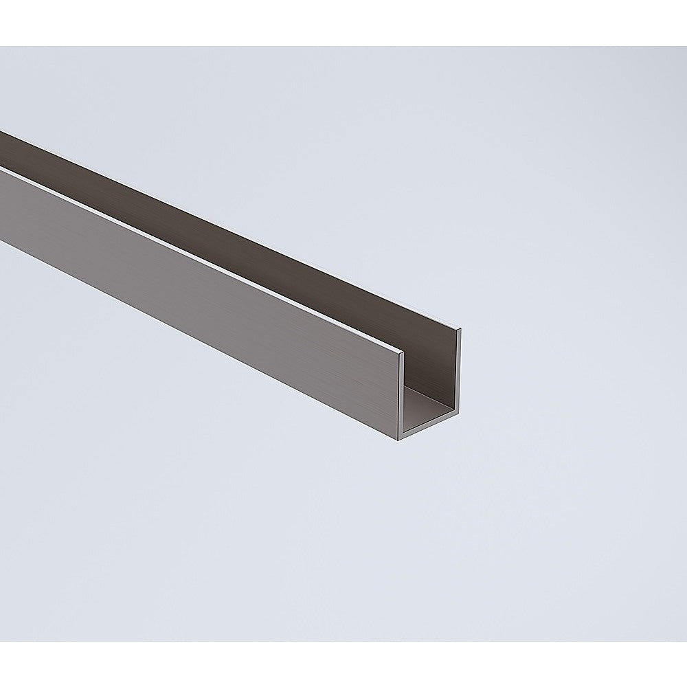 120x70cm Corner Frameless Shower Screen with Gunmetal Channel and SS Hinges, Round Handle