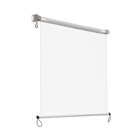 Instahut 1.2X2.4M Outdoor Blinds Clear Roll Down Awning Retractable Outdoor Blinds Water Wind Proof Transparent