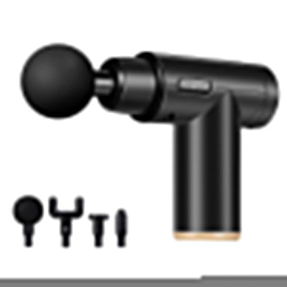 Fascia Mini Electric Muscle Portable Fitness Muscle Relaxing Massager / Massage Gun - Dark Night Black