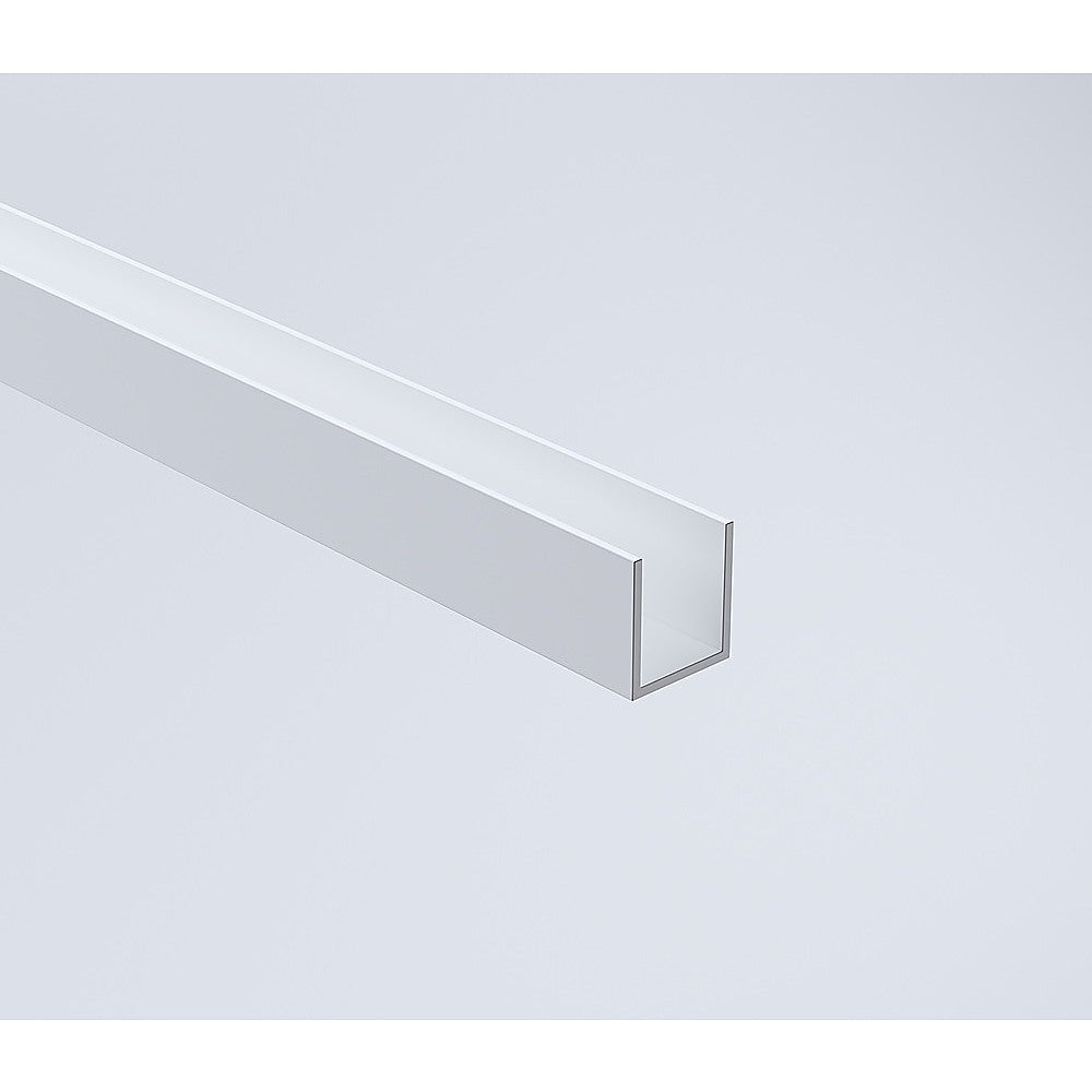 110x80cm Corner Frameless Shower Screen with White Channel and SS Hinges, Round Handle