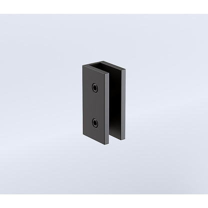 120x110cm Corner Frameless Shower Screen with Black Brackets and Brass Hinges, Round Handle