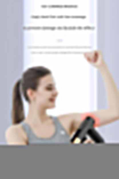 Green Mini Fascia Gun Muscle Massager with Pulse Heat - Deep Tissue Relaxation