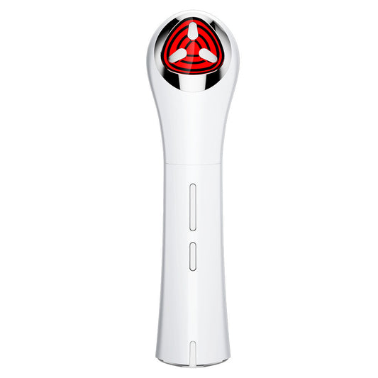 7-in-1 LED Facial Treatment Device - Microcurrent, 3D Vibration Massage for Neck, Face & Eyes(White)